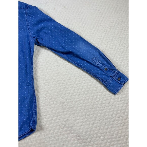 Marine Layer Washington‎ Button Down Shirt Long Sleeve Denim | Men’s Size Large - Picture 11 of 16